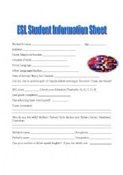 Student Information Sheet