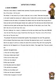 English Worksheet: detective story