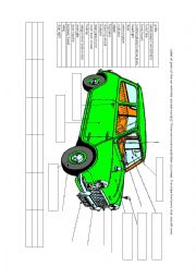 English Worksheet: Wordfield Car