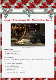 English Worksheet: Video Activity: Sainsburys Christmas Advert 2015