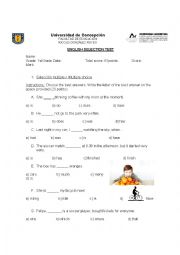 English Worksheet: sports