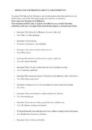 English Worksheet: The Car Exhibition