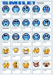 English Worksheet: SMILE!