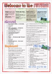 English Worksheet: Welcome to the future