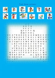 Fun with Mickey! Wordsearch