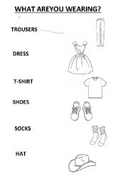 English Worksheet: Clothes