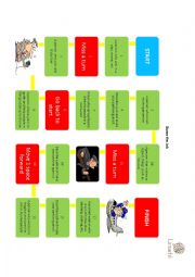 English Worksheet: Board Game Guess the Job