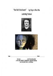 English Worksheet: The Tell Tale Heart Activity Packet