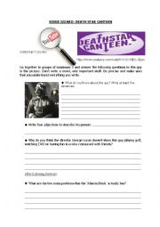 English Worksheet: EDDIE IZZARD: DEATH STAR CANTEEN