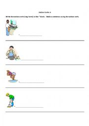 Action Verbs 4 - Practice