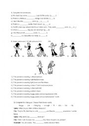 English Worksheet: Clothes, past modals 2