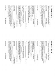 English Worksheet: If You Love Somebody Set Them Free (SOMEONE, SOMEBODY, SOMETHING)