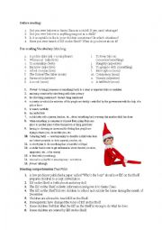English Worksheet: Elf on the Shelf Prepares Children to Live in a Police State, professor warns