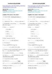 English Worksheet: Slumdog Millionaire