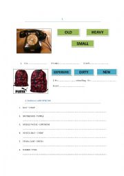 English Worksheet: School objects