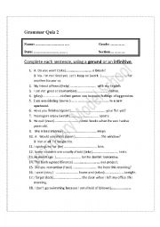 English Worksheet: gerund exercise