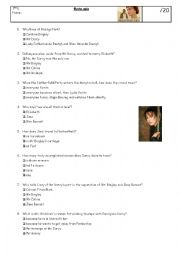 English Worksheet: Pride and prejudice