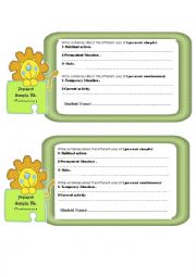 English Worksheet: peresnt tens