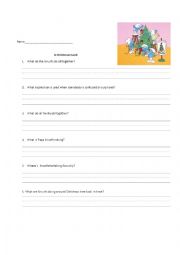 English Worksheet: The Smurfs Christmas Carole