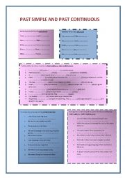 English Worksheet: PAST SIMPLE AND PAST CONTINUOUS