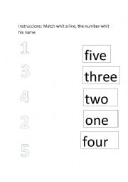 English Worksheet: NUMBERS
