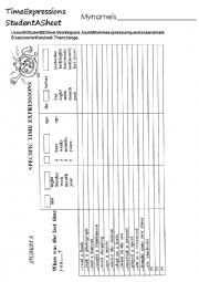 English Worksheet: speaking activity about simple past