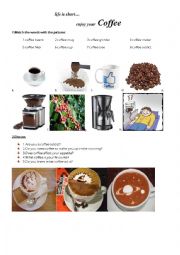 English Worksheet: Coffee