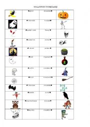 English Worksheet: halloween vocabulary