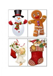 English Worksheet: Christmas flashcards part 2