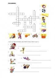 English Worksheet: Abilities and musical instuments