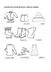 English Worksheet: WINTER CLOTHES
