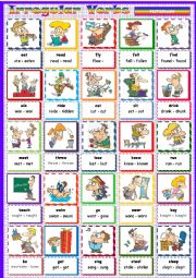 English Worksheet: Irregular Verbs