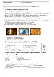 English Worksheet: A Christmas Carol: Reading Exam