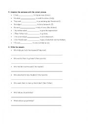 English Worksheet: Request verbs, past simple and diseases.