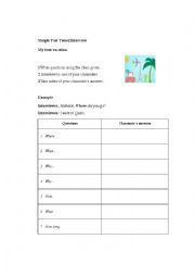 English Worksheet: Communicative grammar: Simple Past tense