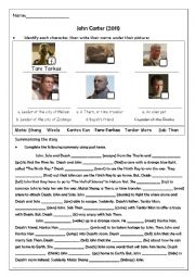 John Carter of Mars Discussion Worksheet Pt.3