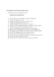 English Worksheet: Rearrange these words to make meaningful sentences. 