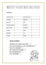 English Worksheet: Merry Christmas Mr Bean