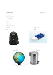 English Worksheet: Lets Go 1 quiz