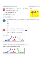 Math Worksheet