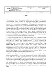 English Worksheet: bac mock exam