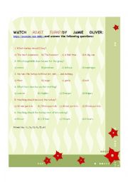 English Worksheet: CHRISTMAS Fail Safe Roast Turkey