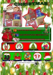 English Worksheet: Introduction, unit about Santa Claus and Xmas tree