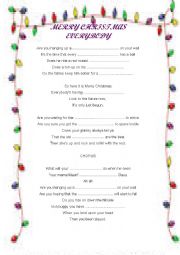 English Worksheet: Merry Christmas Everybody