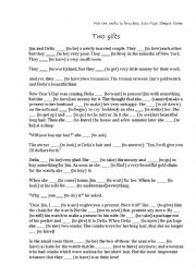 English Worksheet: Two gifts by OHenry. 