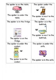 English Worksheet: The spider