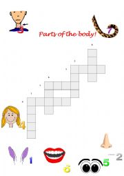 crossword parts of the body