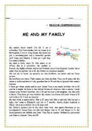 English Worksheet: Family