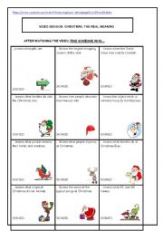 English Worksheet: FIND SOMEONE WHO CHRISTMAS