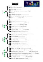 English Worksheet: Inside Out - Rcitation